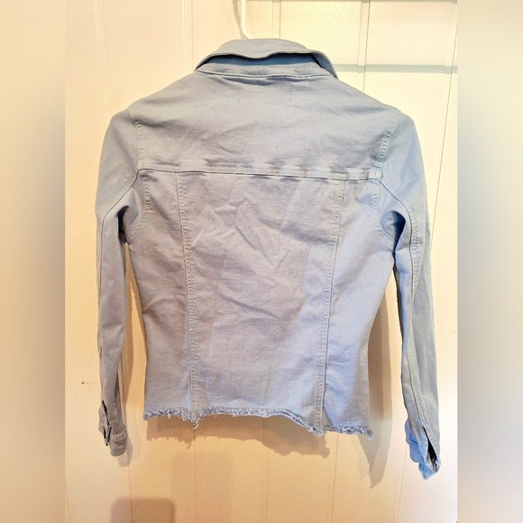 NWOT Lola Jeans Sky Blue Jean Jacket Size XS - Picture 2 of 3